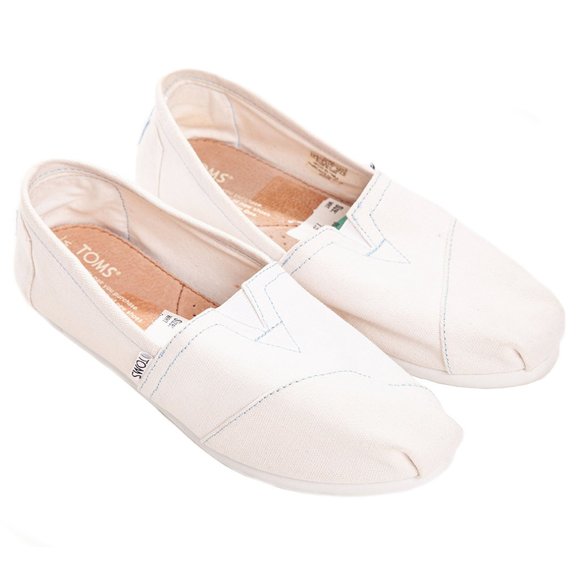 Toms Womens Toms Classic White Canvas Toms Shoes Toms Womens White